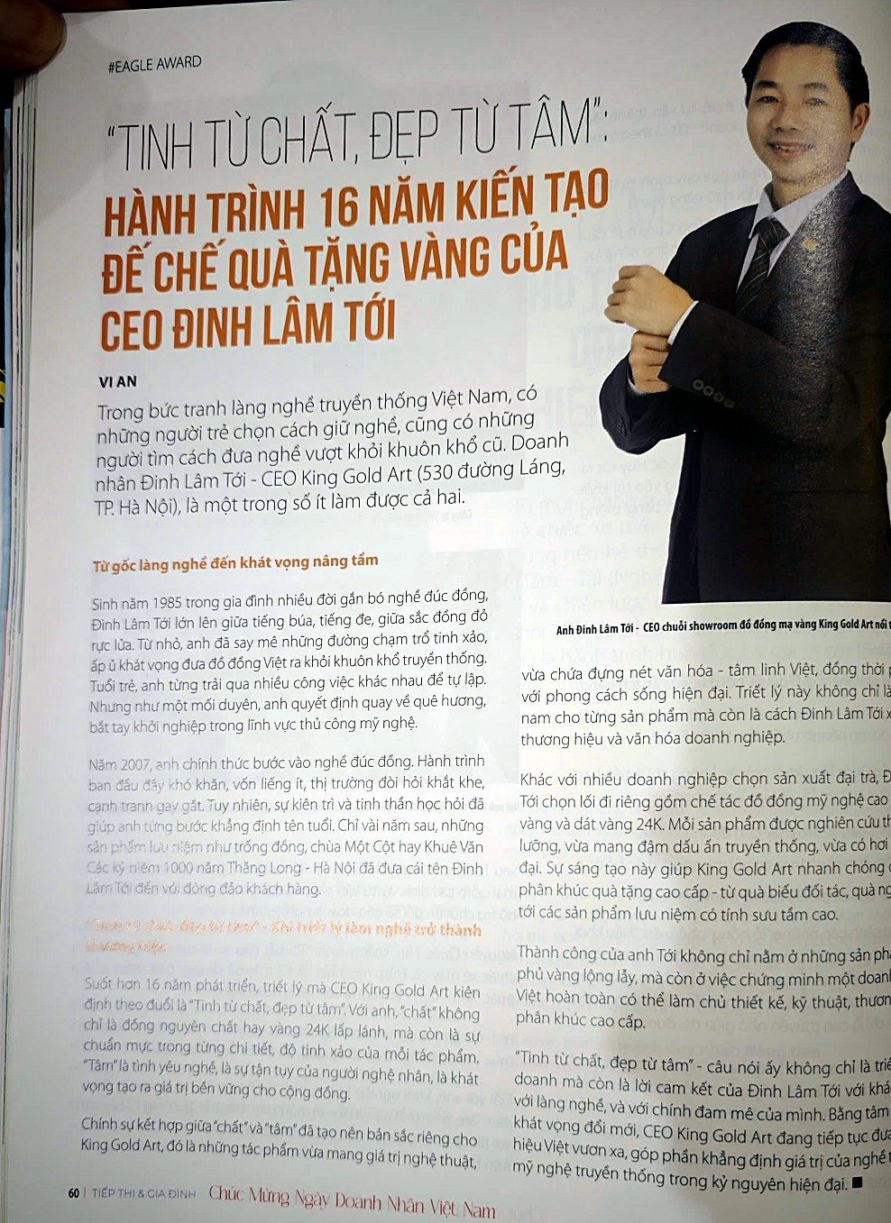 Minh họa 1 trang giới thiệu doanh nghiệp